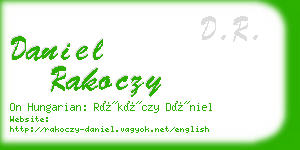 daniel rakoczy business card